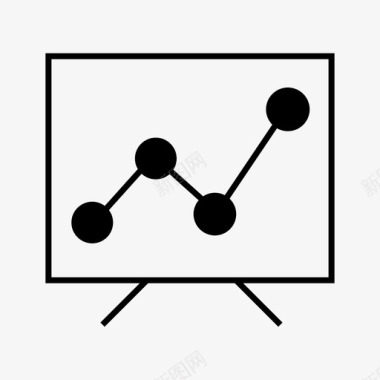 白色金色折线图在线图不图标图标