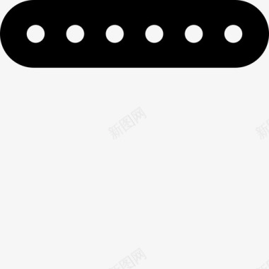 单单线圈吉他拾音器振动弦乐图标图标