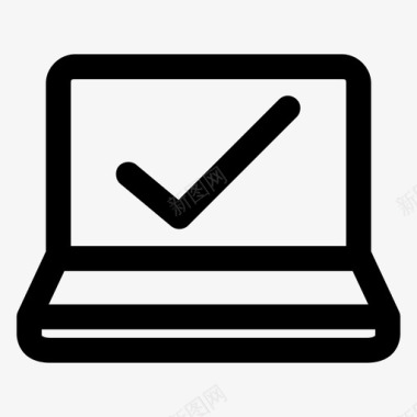 完成验证笔记本电脑投票验证图标图标