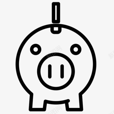养猪银行库存储备基金图标图标