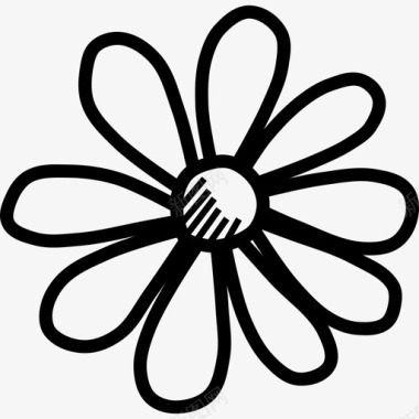洋甘菊植物性雏菊图标图标