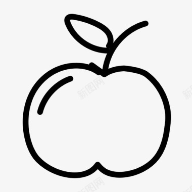 成熟的红苹果苹果史密斯奶奶嘎拉图标图标