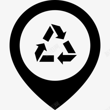 毛边短靴回收中心指针别针图标图标