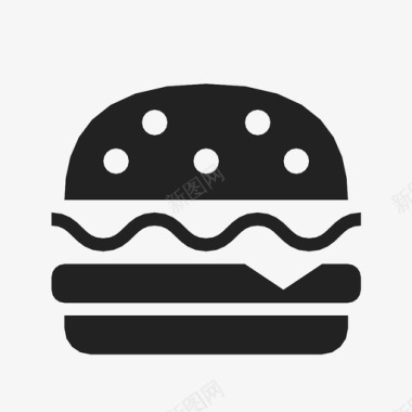 培根芝士汉堡肉汉堡包图标图标