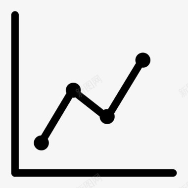 业务列表折线图收入收益图标图标