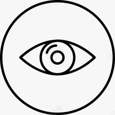 眼睛标志视觉眼睛焦点图标图标