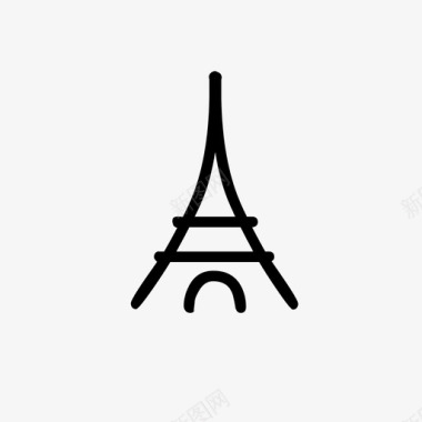 巴黎旅游旅游景点图标图标