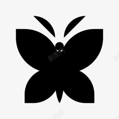 五彩碎花蝴蝶五彩缤纷的昆虫宽的图标图标