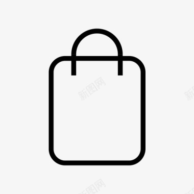 购物袋塑料纸图标图标