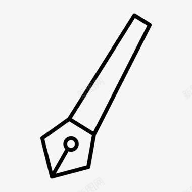 墨水矢量素材笔作者工具图标图标