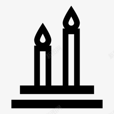 蜡烛蜡烛展示品休息图标图标