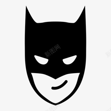 蝙蝠侠微笑漫画表情符号图标图标