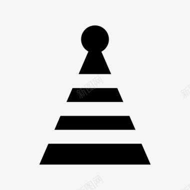 派对帽圣诞树派对圆锥形帽图标图标