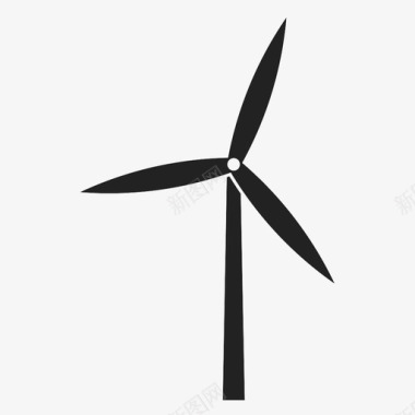 清洁能源绿色能源未来风电图标图标