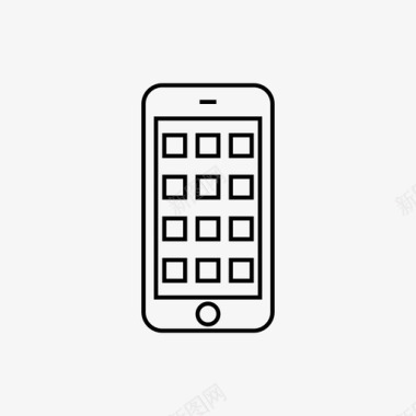 t1智能手机应用程序信号更多图标图标