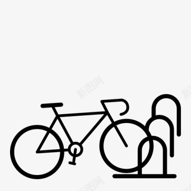 自行车自行车架标牌严肃图标图标