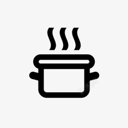 食安家庭锅煮食图标高清图片