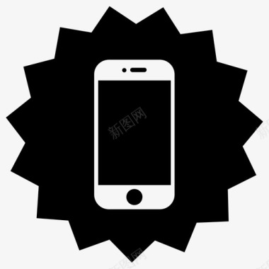 苹果黑色iphone智能手机iphone苹果智能手机图标图标