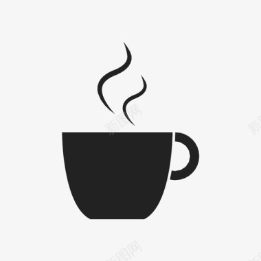 咖啡杯杯托杯子图标图标