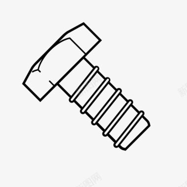 弯了的钉子螺栓制造施工图标图标