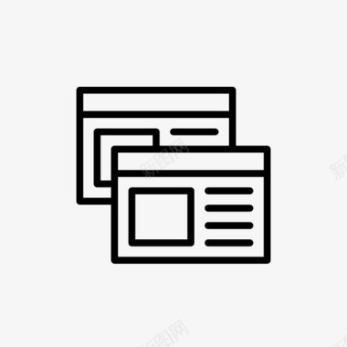 HTML5代码网站技术选项卡图标图标