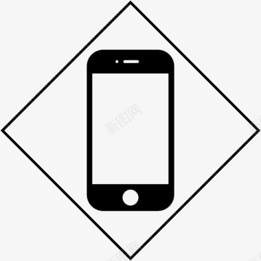 黑色手机边框黑色iphone智能手机iphone苹果智能手机图标图标