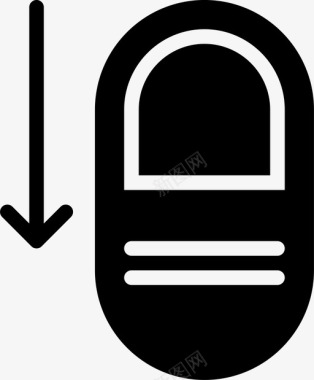 手指向左滑动向下滑动滚动屏幕图标图标