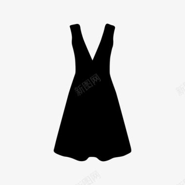 女性服装服装经典女性化图标图标