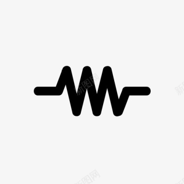 波形电阻减法信号图标图标