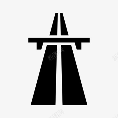 桥梁PNG公路桥梁车道图标图标