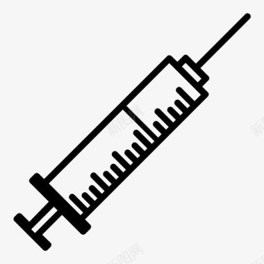 矢量药品注射器工具产品图标图标