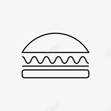 汉堡午餐生菜图标图标