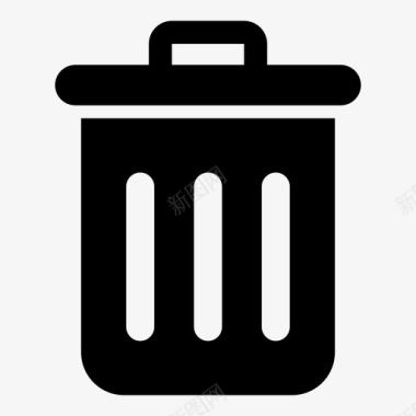 垃圾容器垃圾垃圾箱删除图标图标