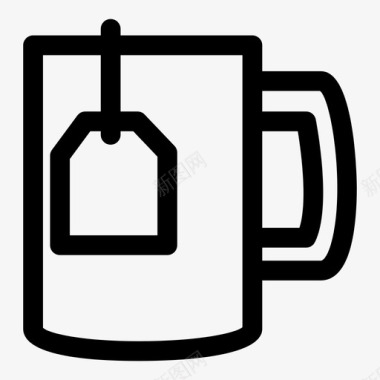 茶玻璃杯图标图标