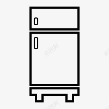 橱柜设计冰箱储存保存图标图标