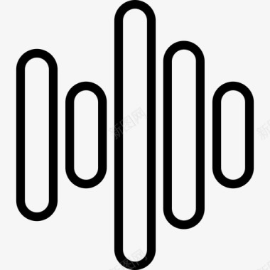 国庆立体声波声波立体声录音图标图标