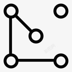 分子分解图案网络补充感伤图标高清图片