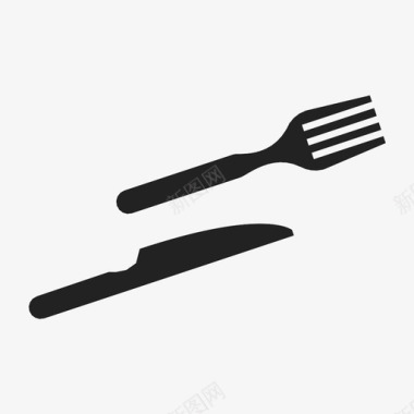 薄荷叶子叉子和刀叉子和刀子工具图标图标