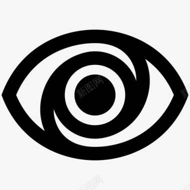 眼睛视线眼睛旋转监视间谍图标图标