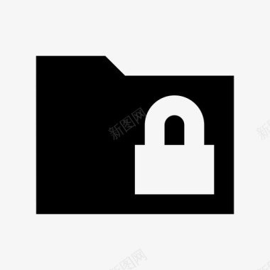 锁文件夹信息安全生成图标图标