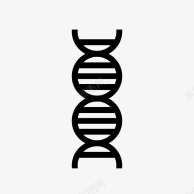 基因组dna简历显微镜图标图标