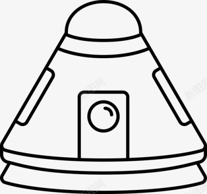 制造太空舱太空火箭图标图标