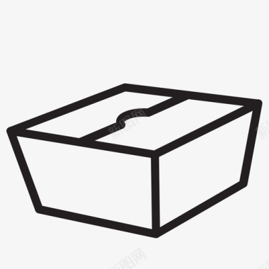 外卖盒图标图标