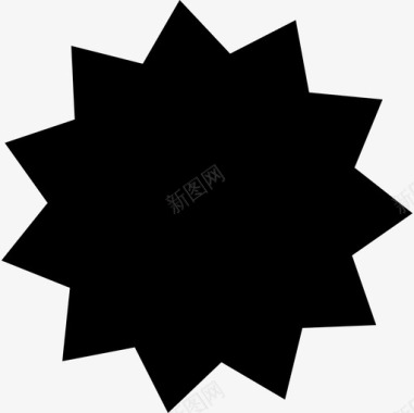 证书黑色形状形状基本要素图标图标