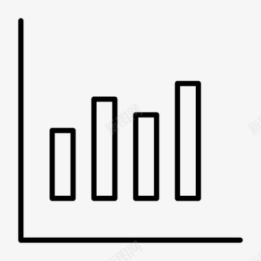 趋势图柱状图统计符号图标图标