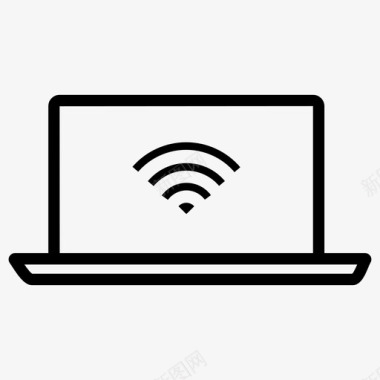 互联网wifi笔记本电脑wifi网络已售出图标图标