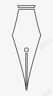 马克笔笔迹笔尖出口笔迹图标图标