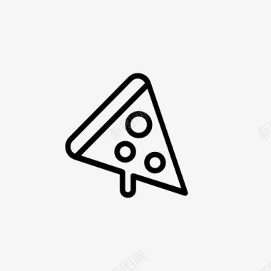 披萨简单披萨片图标图标