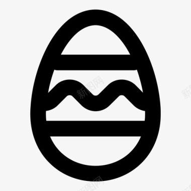 彩绘鸡蛋复活节彩蛋彩绘狩猎图标图标
