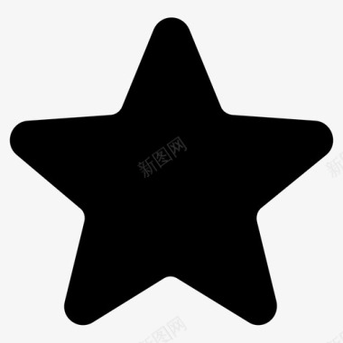星星带星尖的图标图标